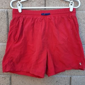 Mens Cotopaxi small tola swim trunks shorts red